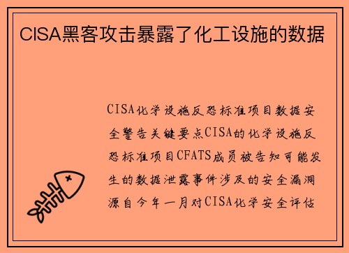 CISA黑客攻击暴露了化工设施的数据 